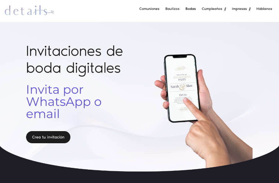 Tarjetas digitales para bodas